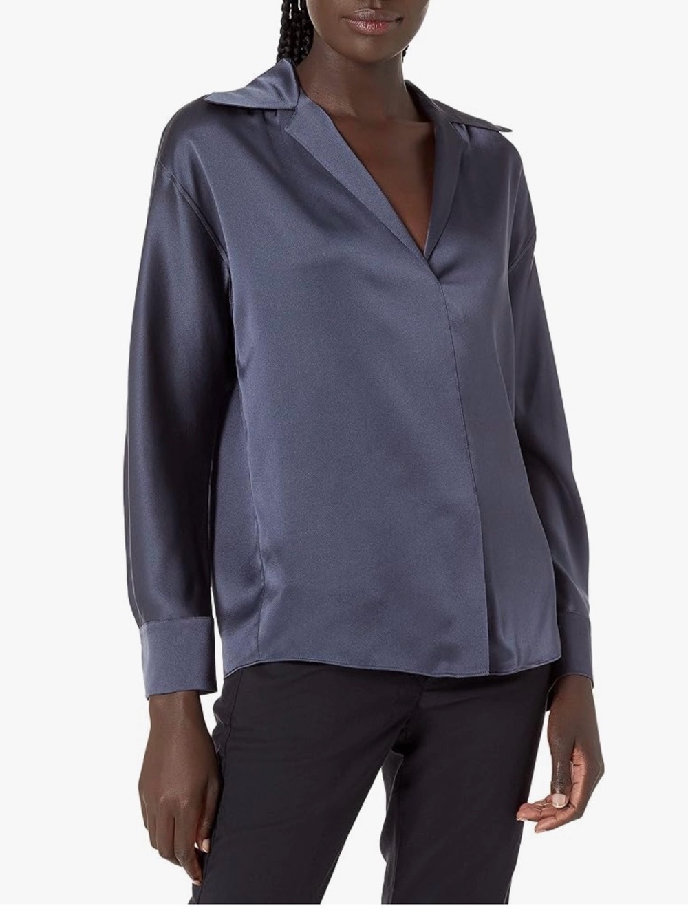 Vince Women's Long Sleeve Shaped Collar Pullover